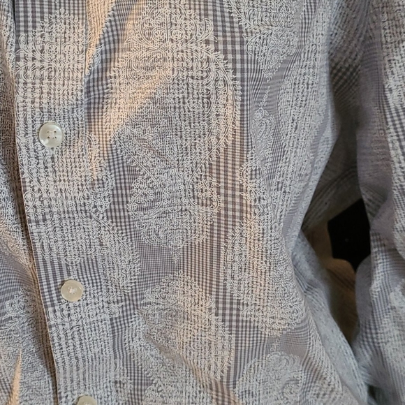 TASSO ELBA MULTI XL UNIQUE PATTERN DRESS SHIRT - Picture 4 of 16